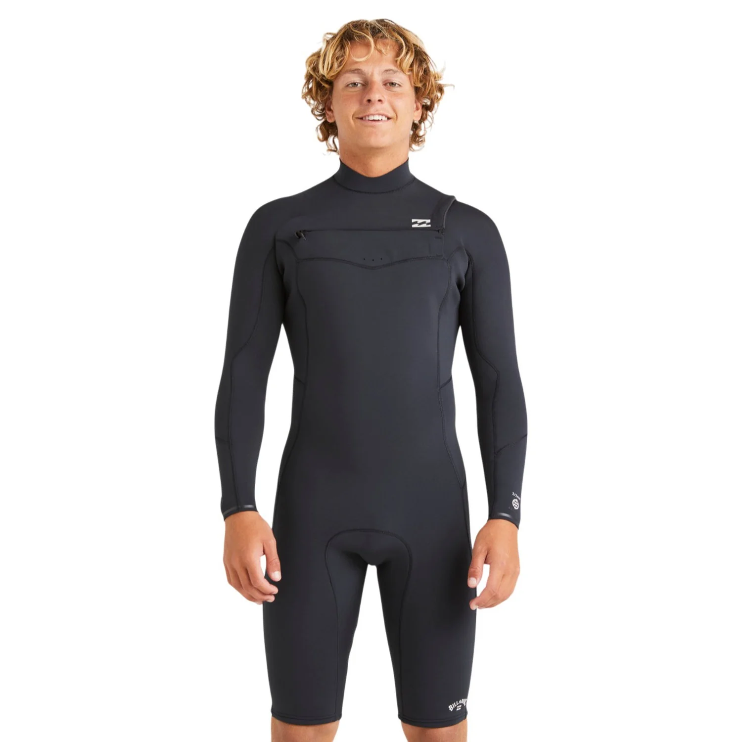 Billabong | Shorty à Manches Longues Homme Absolute Natural Chest Zip - 2/2mm - Image 2