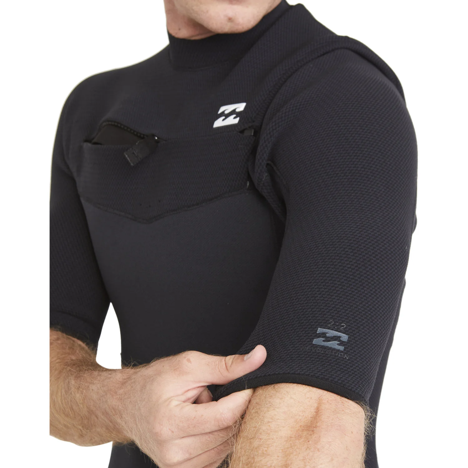 Billabong | Shorty à Manches Courtes Homme Revo Natural Chest Zip - 2/2mm - Image 7