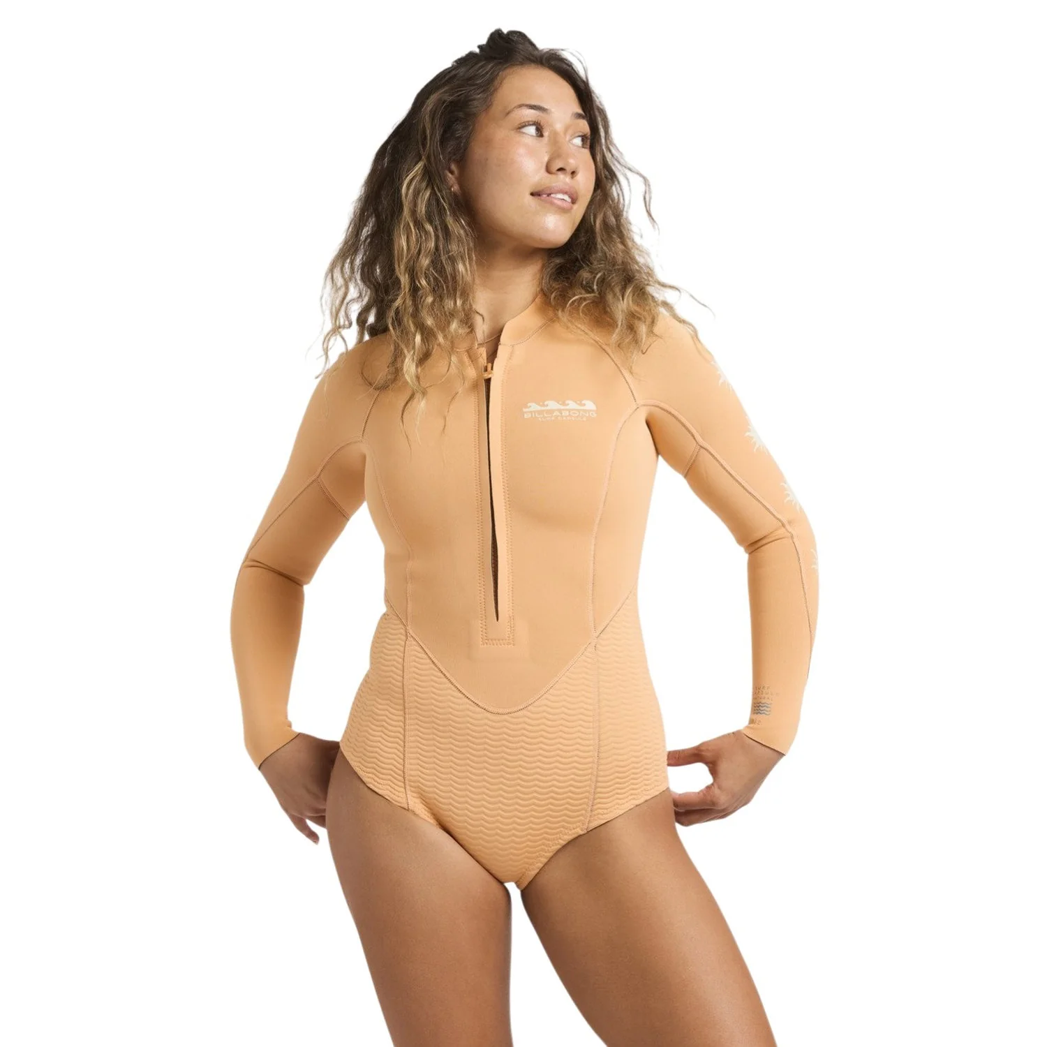 Billabong | Shorty Ă Manches Longues Femme Salty Dayz Natural Chest Zip - 2/2mm - Image 2