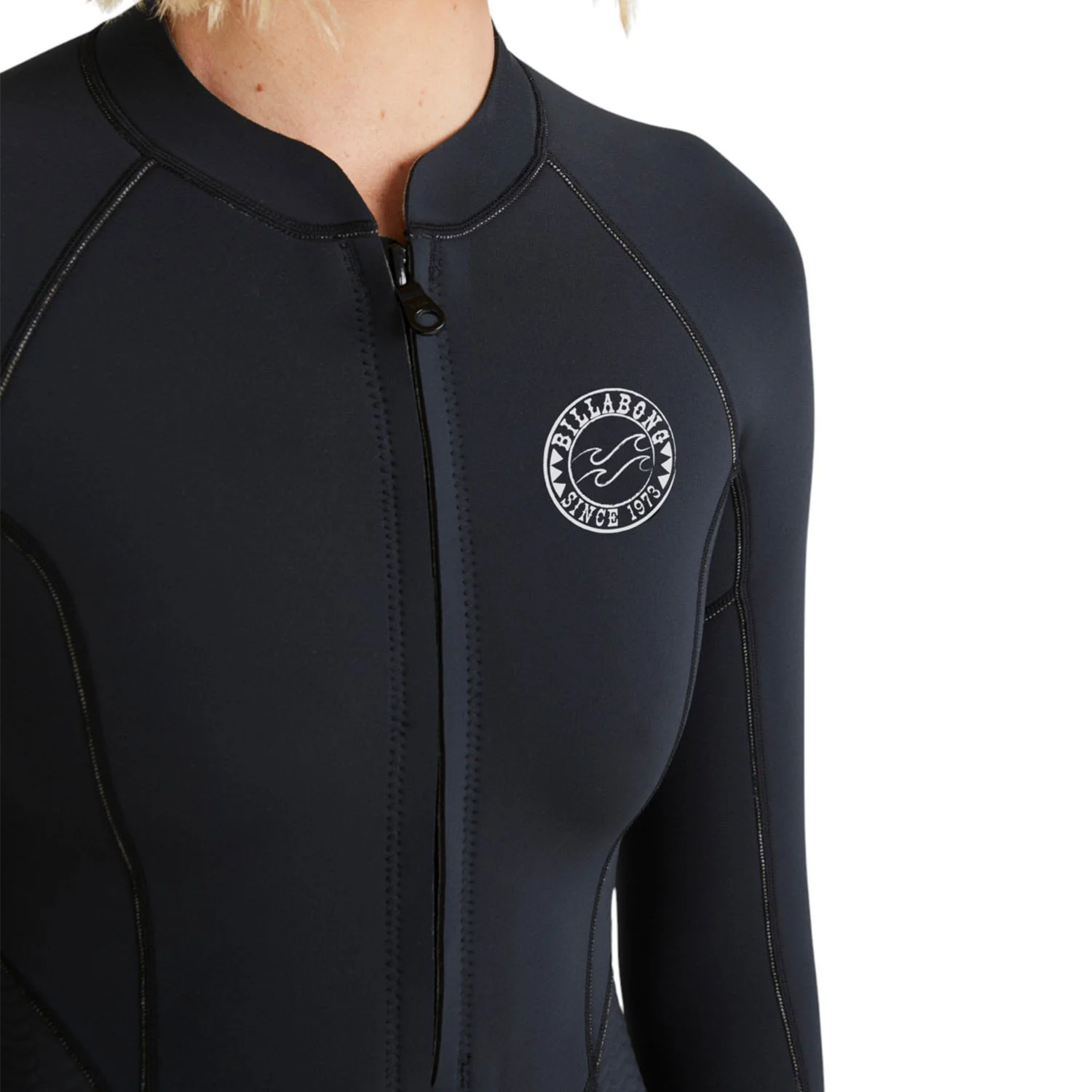 Billabong | Shorty à Manches Longues Femme Salty Dayz Natural Chest Zip - 2/2mm - Image 4