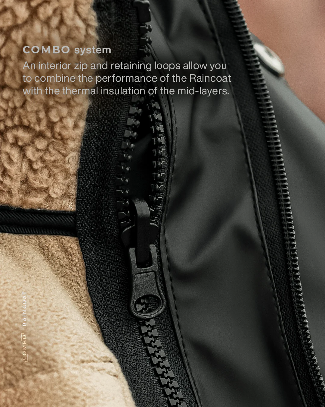 GONG | Veste Cirée Imperméable Combo Outerwear Unisexe - Image 4