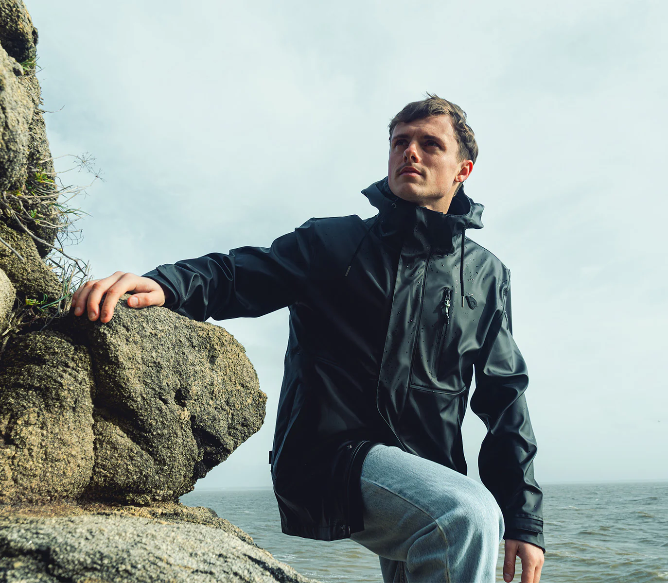 GONG | Veste Cirée Imperméable Combo Outerwear Unisexe - Image 9