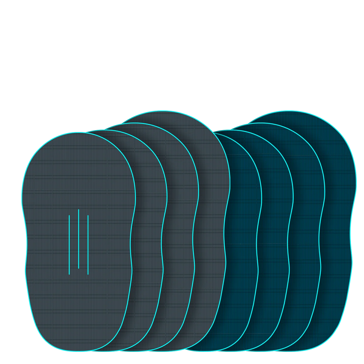 GONG | EVA Wingfoil Ridge Traction Pad Shape Mint