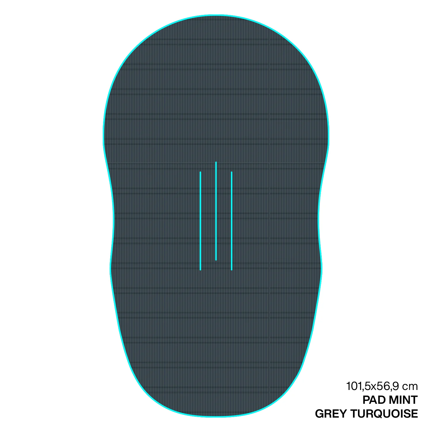 GONG | EVA Wingfoil Ridge Traction Pad Shape Mint - Image 5