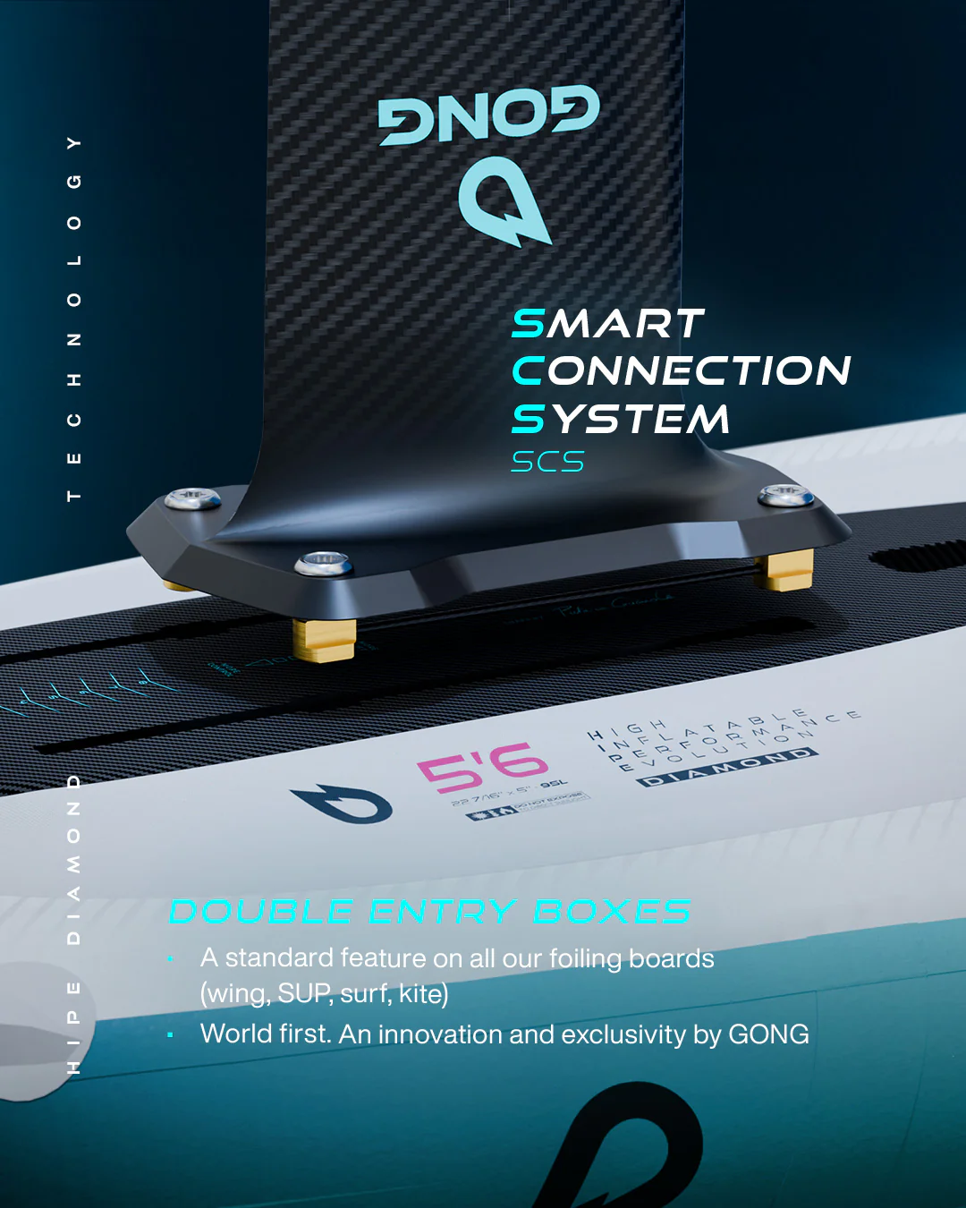 GONG | Wing foil Board Inflatable HIPE Diamond - Image 35
