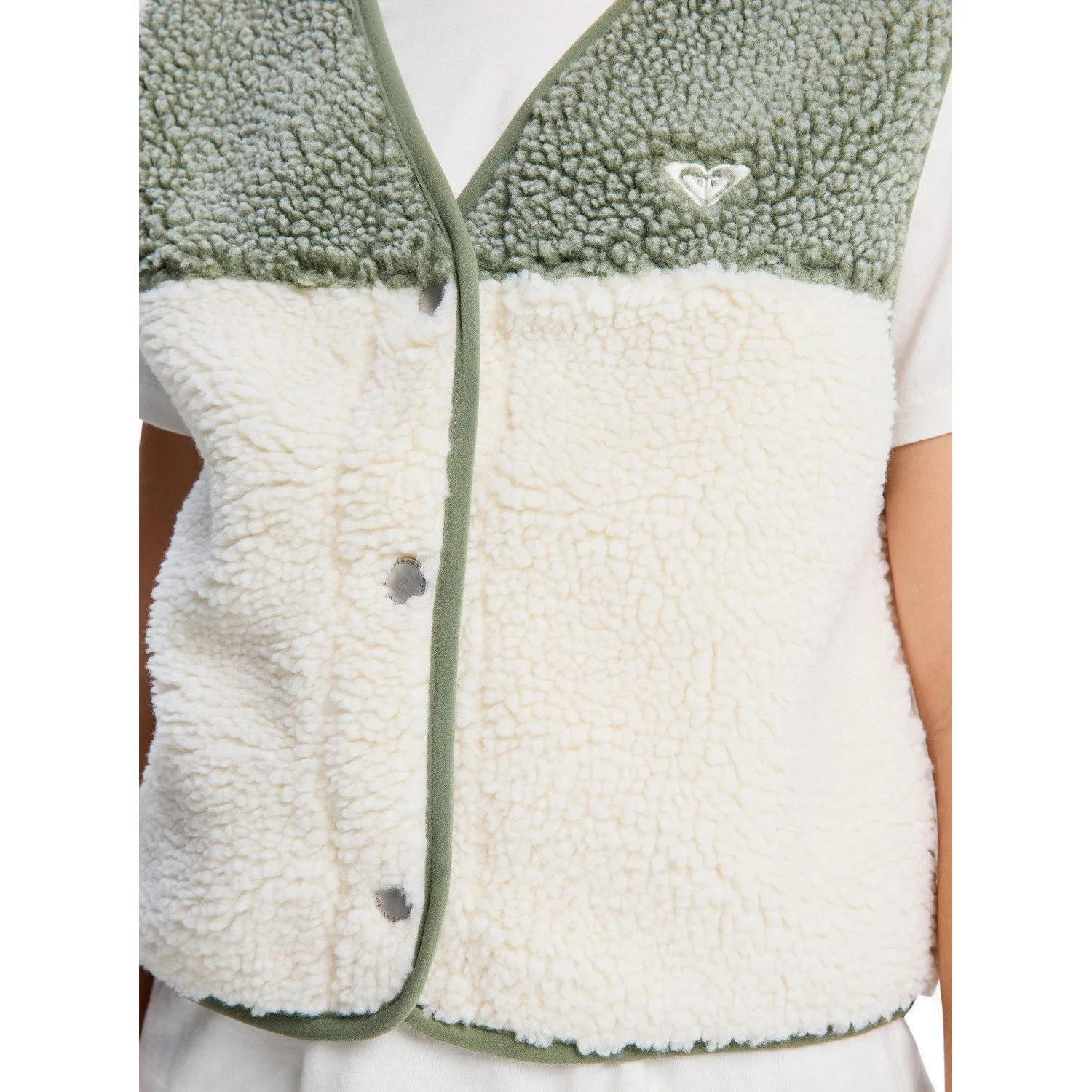Roxy | Polaire Sans Manches Fille Iconic Color Block - Image 4