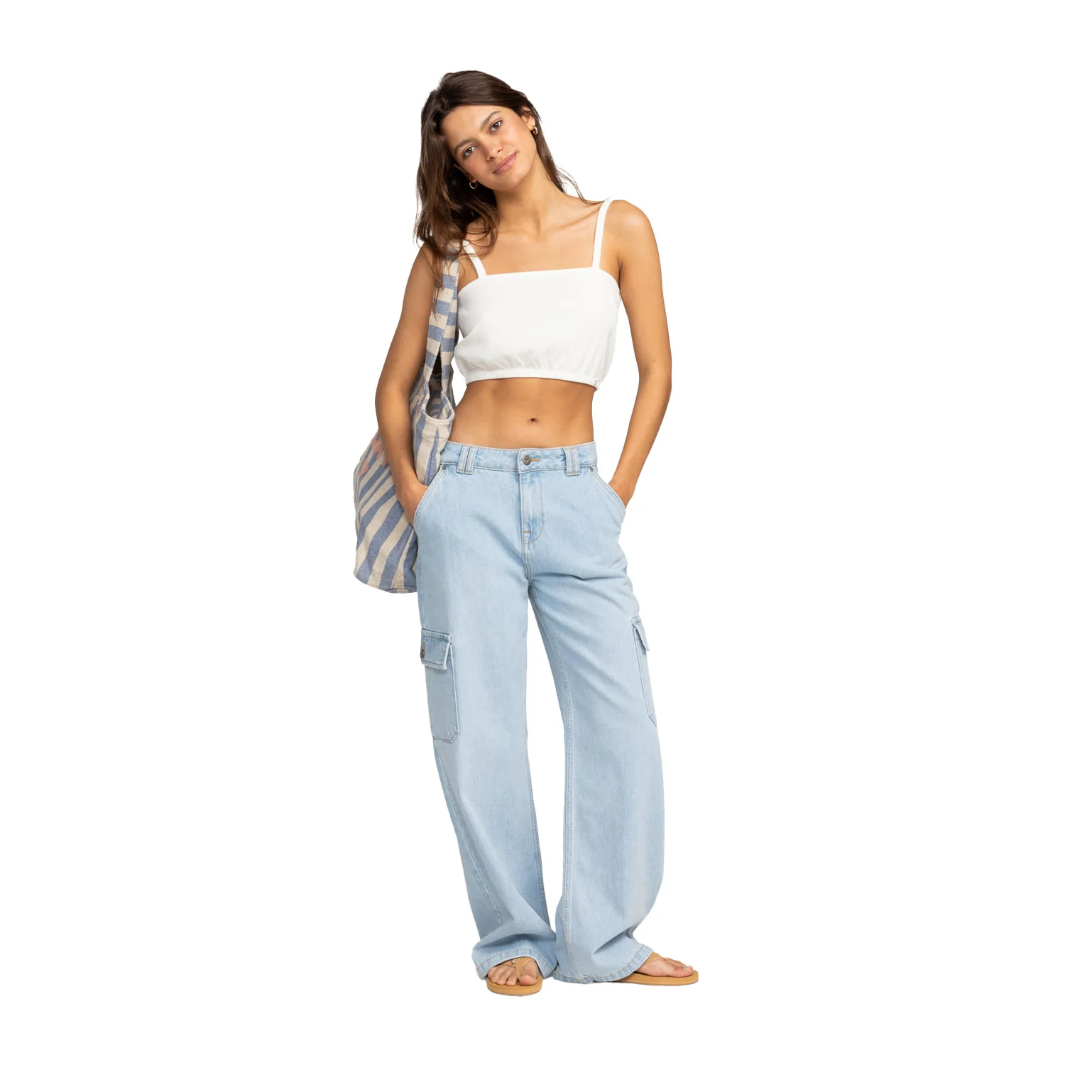 Roxy | Jean Cargo Modern Vibe Mid - Light Blue - Image 3